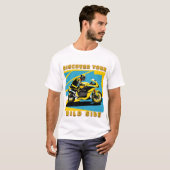 Racing Motorrad und Fahrer T-Shirt (Vorne ganz)