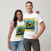 Racing Motorrad und Fahrer T-Shirt (Unisex)