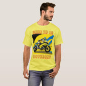 Racing Motorrad und Fahrer T-Shirt (Vorne ganz)