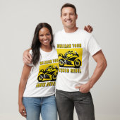 Racing Motorrad und Fahrer T-Shirt (Unisex)