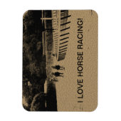 Racing Muddy Track Grunge Magnet (Vertikal)