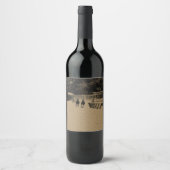 Racing Muddy Track Grunge Weinetikett (Vorderseite)