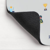 Racing Muster auf grau Mousepad (Ecke)