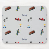 Racing Muster auf grau Mousepad (Vorne)