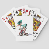 Racing on Tricycle Playing Cards Spielkarten (Rückseite)