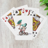 Racing on Tricycle Playing Cards Spielkarten