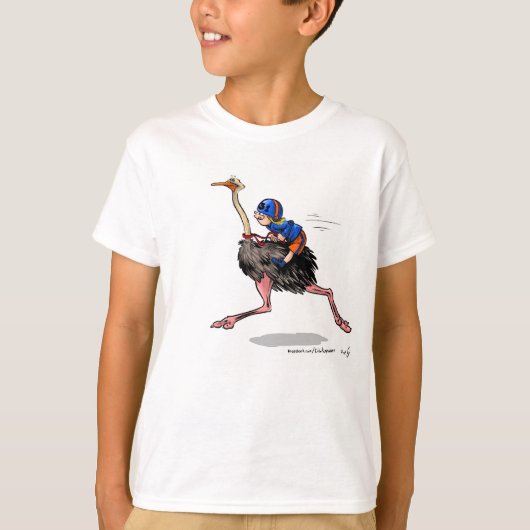 Racing Ostrich T-Shirt (Vorderseite)