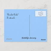 Racing-PC der Postcard Retro Rocket Ship Riders Postkarte (Rückseite)