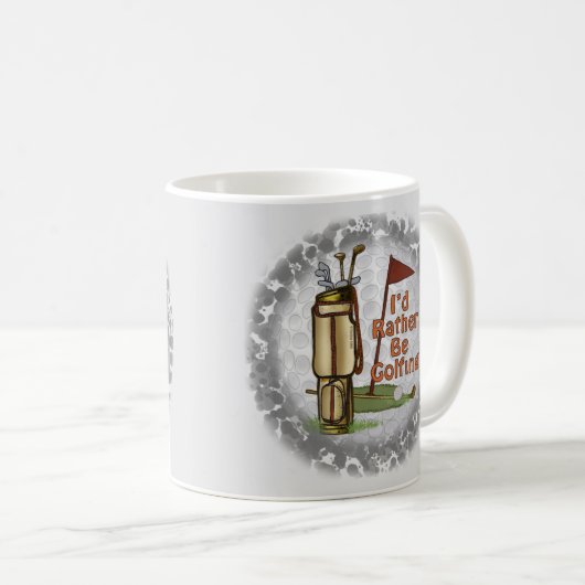 Racing Play Golf Kaffeetasse (VorderseiteRechts)