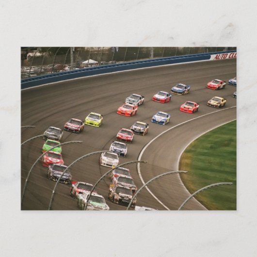Racing Postcard Postkarte (Vorderseite)