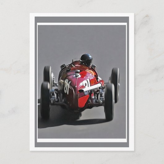 Racing Postkarte (Vorderseite)