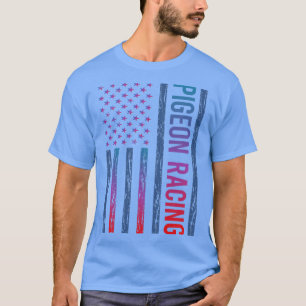 Racing Race der Flag-Taube T-Shirt