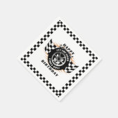 Racing Racecar Sports Car Checkered Supplies Party Serviette (Ecke)