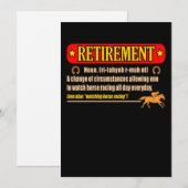 Racing Racing Racer Racer Pferde Race G Dankeskarte (Vorne/Hinten)