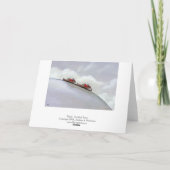 Racing Ratten Ski abwärts Spaß einzigartige Ratten Karte (Rückseite)