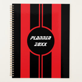 Racing Red Black Double Stripes Sport Custom Planer
