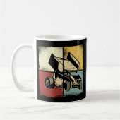 Racing Retro Sprint Car Sprint Car Kaffeetasse (Links)