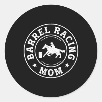 Racing Retro Vintag Horse Mama 240 Po Runder Aufkleber