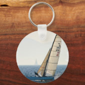 Racing Sailboat Schlüsselanhänger (Vorderseite)