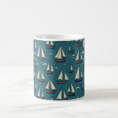 Racing Sailboat-Tasse Kaffeetasse (Mittel)