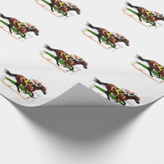 Racing Scene Geschenkpapier (Ecke)