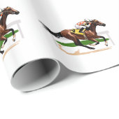 Racing Scene Geschenkpapier (Rolleneckpunkt)