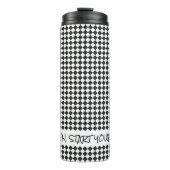 Racing Schachbrett Flag Gentlemen Starten Sie Ihre Thermosbecher (Vorderseite)