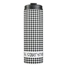 Racing Schachbrett Flag Gentlemen Starten Sie Ihre Thermosbecher