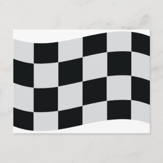 Racing Schachbrett Flag Postkarte