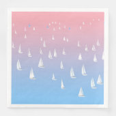 Racing Segelboote im offenen Meer Serviette (Vorderseite)
