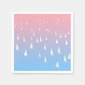 Racing Segelboote im offenen Meer Serviette (Vorderseite)