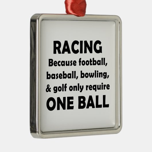 Racing Silbernes Ornament (Rechts)