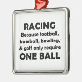 Racing Silbernes Ornament (Links)
