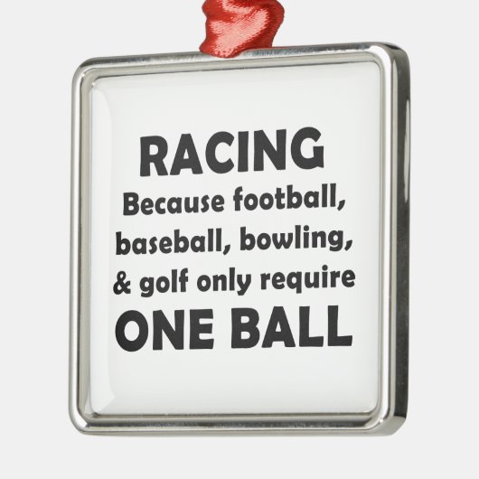 Racing Silbernes Ornament (Links)