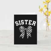 Racing Sister Of The First Birthday Boy Race Car F Karte (Gelbe Blume)