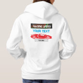 Racing Speed Car Design – Fast Motorsport Performa Hoodie (Rückseite)
