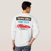 Racing Speed Car Design – Fast Motorsport Performa T-Shirt (Schwarz voll)