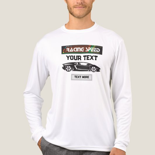 Racing Speed Car Design – Fast Motorsport Performa Tri-Blend Shirt (Vorderseite)