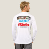 Racing Speed Car Design – Fast Motorsport Performa Tri-Blend Shirt (Voller Rücken)