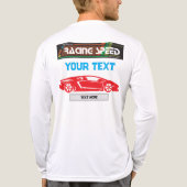 Racing Speed Car Design – Fast Motorsport Performa Tri-Blend Shirt (Rückseite)