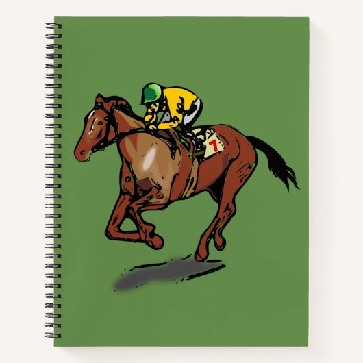 Racing Spiral Notebook Notizblock (Vorderseite)