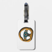 Racing Steering Wheel Controller Gamer Gepäckanhänger (Rückseite vertikal)