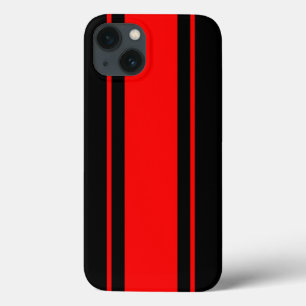 Racing Strip in Schwarz und Rot Case-Mate iPhone Hülle
