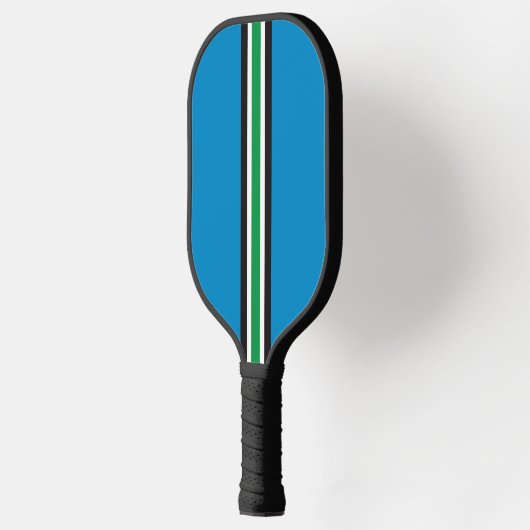 Racing Stripes Blue Pickleball Paddle (Links)