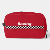 Racing Stripes Design Dopp Kit Bag Waschbeutel (Vorderseite)