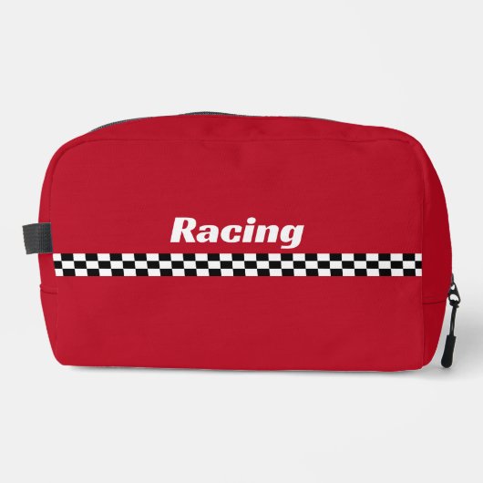 Racing Stripes Design Dopp Kit Bag Waschbeutel (Vorderseite)