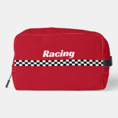 Racing Stripes Design Dopp Kit Bag Waschbeutel (Rückseite)