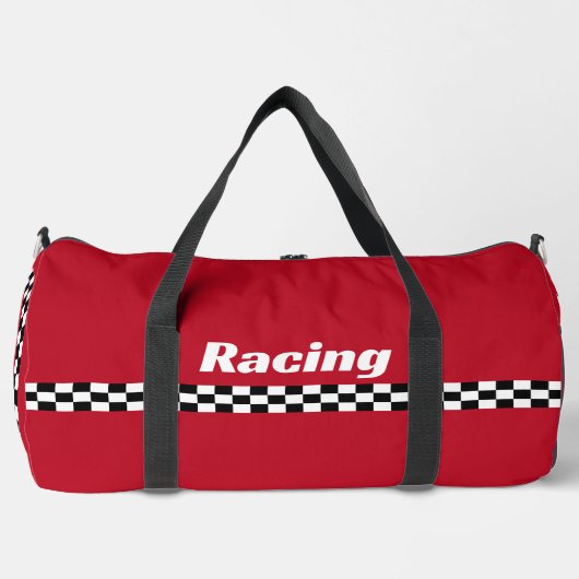 Racing Stripes Design Duffel Bag Duffle Bag (Vorderseite)