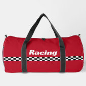 Racing Stripes Design Duffel Bag Duffle Bag (Rückseite)