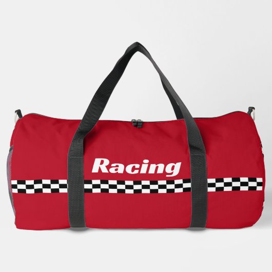 Racing Stripes Design Duffel Bag Duffle Bag (Rückseite)